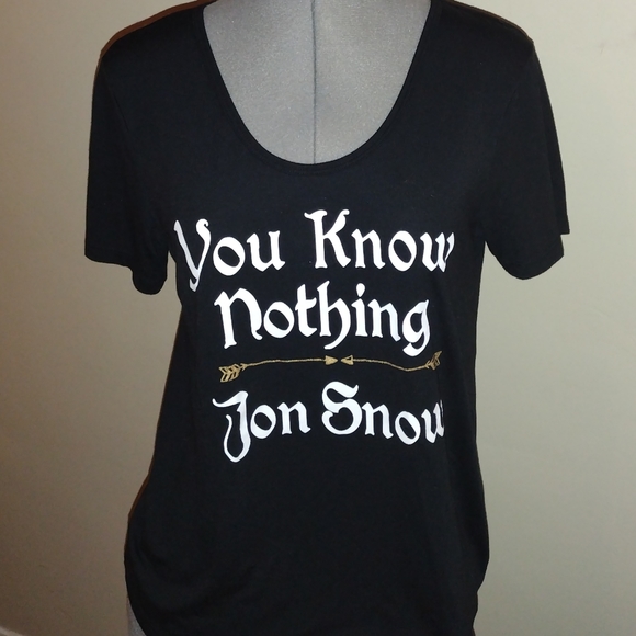 HBO Game of Thrones T Shirt, Game of Thrones You Know Nothing Jon Snow T Shirt - Picture 6 of 9